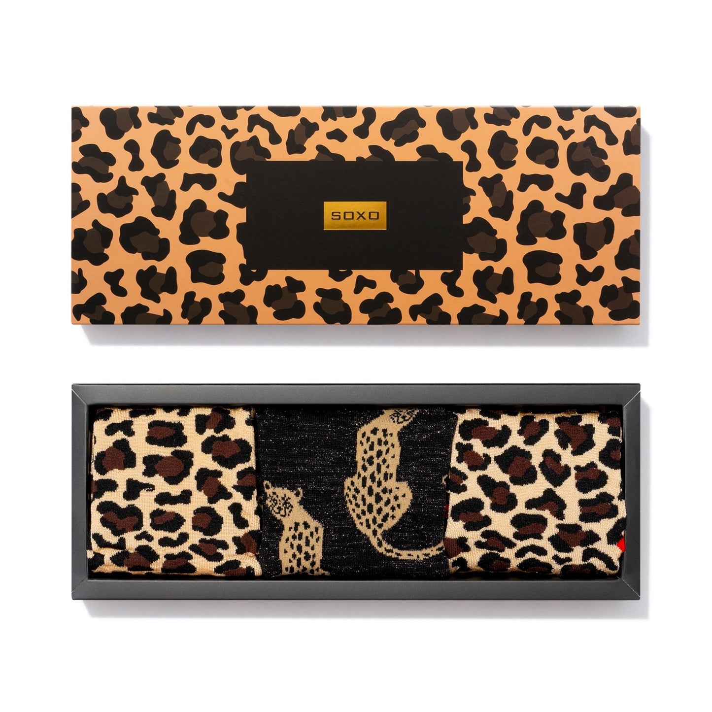 Leopardo rašto SOXO kojinės moterims