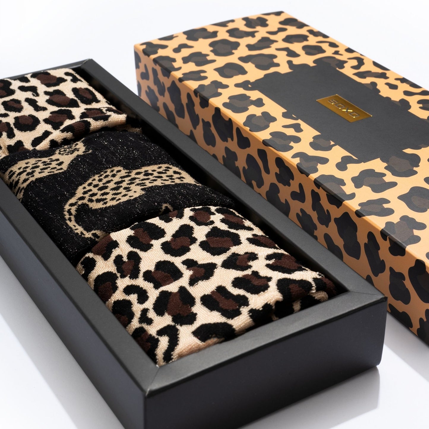 Leopardo rašto SOXO kojinės moterims
