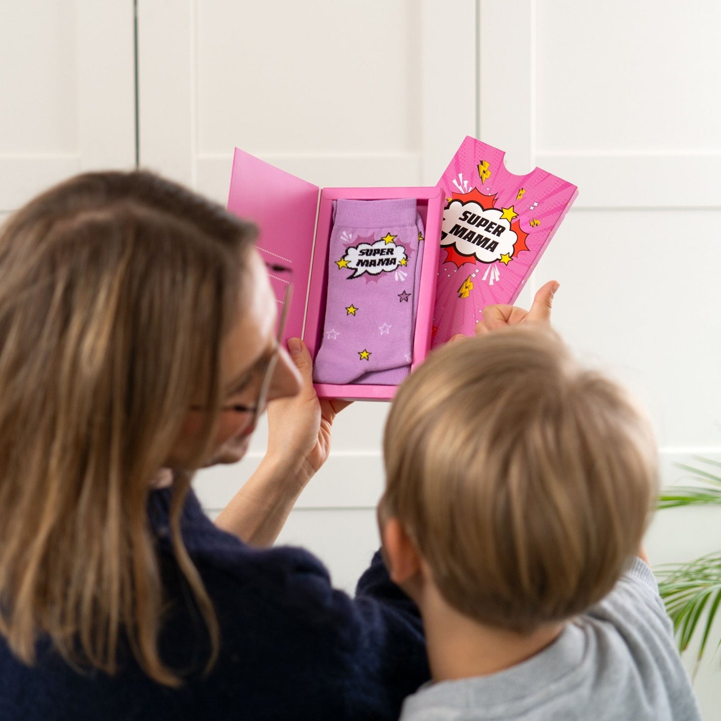 SOXO moteriškos kojinės „Super Mama“ – sau ir dovanai!