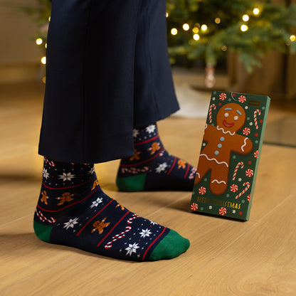 Universalios SOXO imbierinės Kalėdinės kojinės dėžutėje